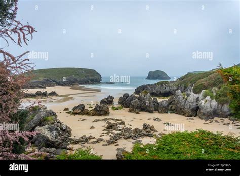 Playa De Barro On A Spring Morning On The Borizu Peninsula In The Town