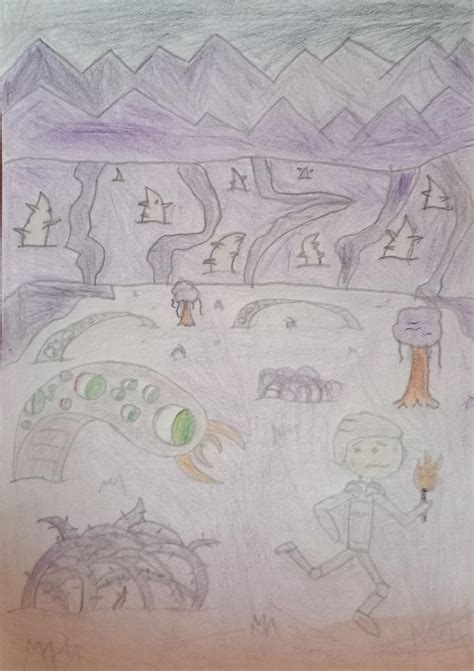 Some Terraria Drawings I Made For School Rterraria