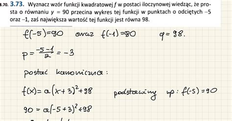 Powtórka przed maturą matematyka zadania 3 73 Kl 2 lo4