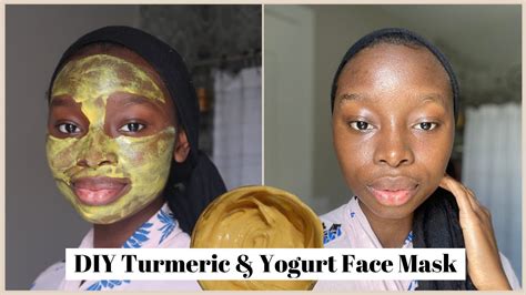 DIY Yogurt Turmeric Face Mask For Hyperpigmentation Acne Scars