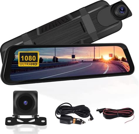 CAMECHO Autokamera 1080P Full HD Dashcam Mit 9 66 Touchscreen Front