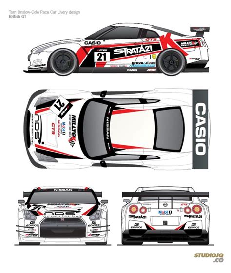 Nissan GT-R NISMO GT3 // Livery design by Jonathan Quintin, via Behance ...