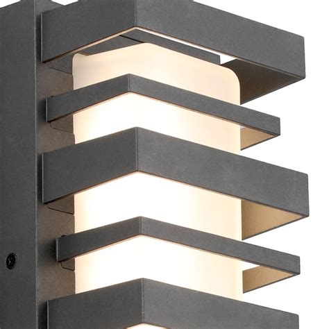 Origin 21 Glen Hallow 11 In H Pewter Integrated Led Outdoor Wall Light In The Outdoor Wall