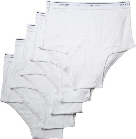 Jockey Mens Classic Bonus Pack Full Rise Brief 4 Pack 1 Free White 1 38 Amazonca