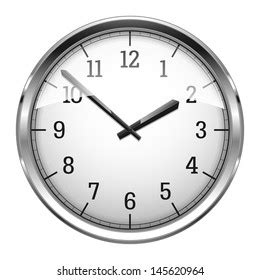 Realistic Vector Illustration Wall Clock Stock Vector Royalty Free