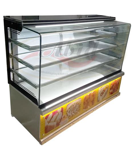 Rudraa Stainless Steel And Glass Sweet Display Counter For Restaurant