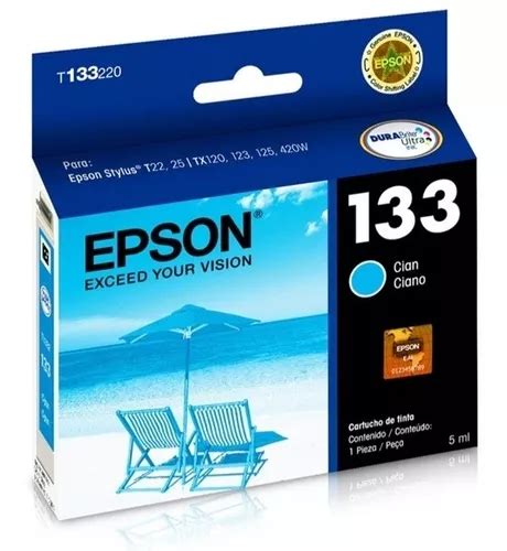 Cartucho Epson 133 Cyan T133220 Lacrado Parcelamento Sem Juros