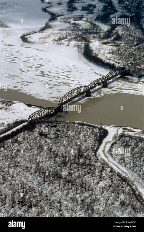 Million Dollar Bridge Across Copper River Near Cordova Sc/Nwinter/Early ...