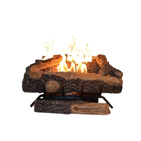 Emberglow Oakwood 24 In Vent Free Propane Gas Fireplace Logs Ovm21lp