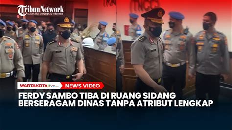 Detik Detik Ferdy Sambo Memasuki Ruang Sidang Kode Etik Berseragam