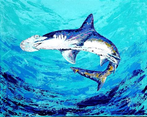 Hammerhead acrylic painting Art & Collectibles Painting jan-takayama.com