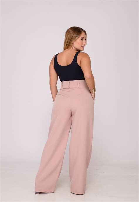 Calça Social Feminina Nude Loja Macaw