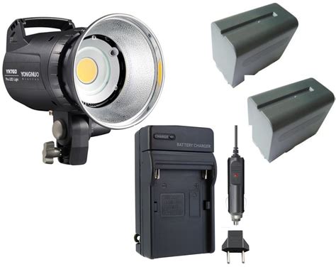 Iluminador De LED Yongnuo YN760 2 Baterias NP F970 Carregador