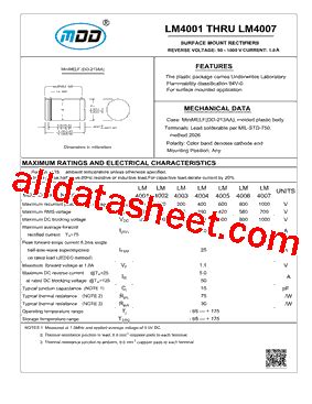 Lm Datasheet Pdf Microdiode Electronics Jiangsu Co Ltd