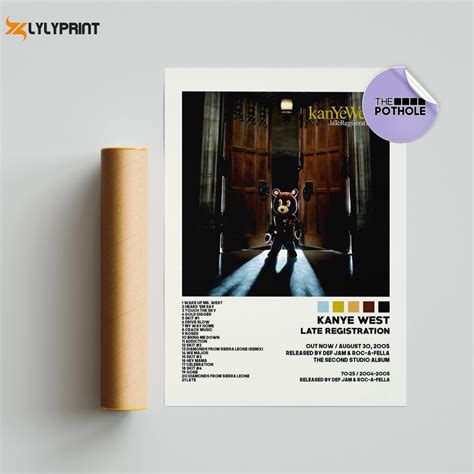 Kanye West Poster Late Registration Poster Album Cover Poster