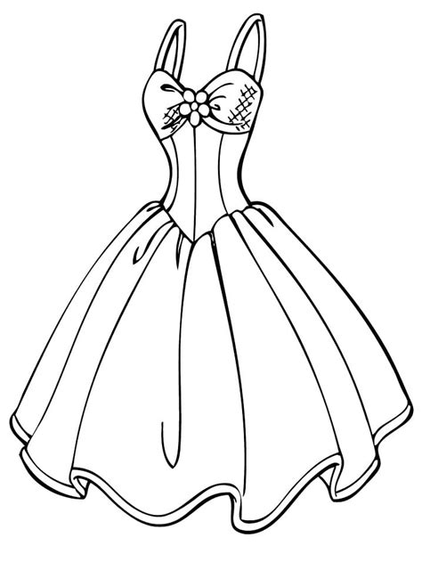 Coloriage Robe à imprimer sur ColoriageEnfant