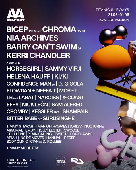 Ava Festival Belfast 2024 Bicep Flowdan And More Lovebelfast