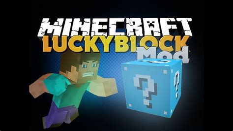 Minecraft Mod Lucky Block Mod New Blue Lucky Block Scary Youtube