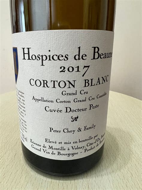 Hospices De Beaune Corton Cuv E Docteur Peste Blanc France