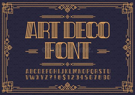 Fuente Del Art D Co Letras De Los A Os De Oro Tipograf A De La Moda