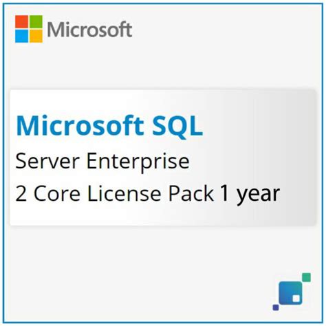 Sql Server Enterprise 2 Core License Pack 1 Year Focus Si