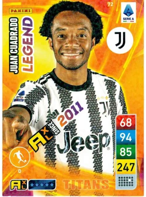 PANINI CALCIATORI ADRENALYN Xl Titans 2023 Card N 72 Cuadrado Legend