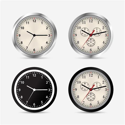 collection of watch design icon vector. Realistic watch design concept ...