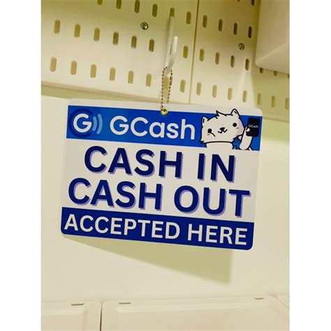 Gcash Cash In Cash Out Signage A Sintra Board Shopee Singapore