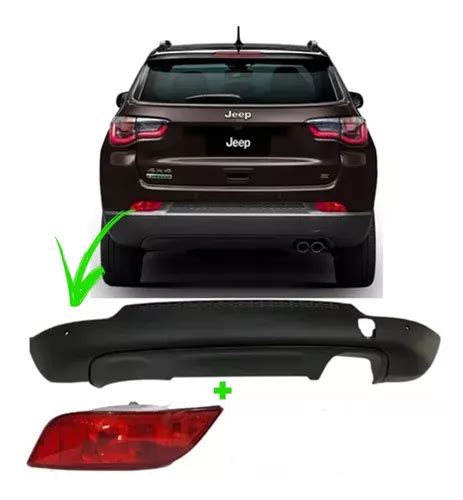 Spoiler Parachoque Traseiro Jeep Compass Refletor Original