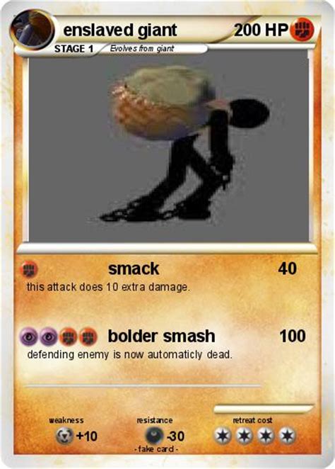 Pokémon enslaved giant 1 1 - smack - My Pokemon Card