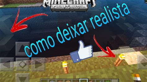 Como Deixar Seu Minecraft Pocket Edition Mais Realista Sem Mods Youtube