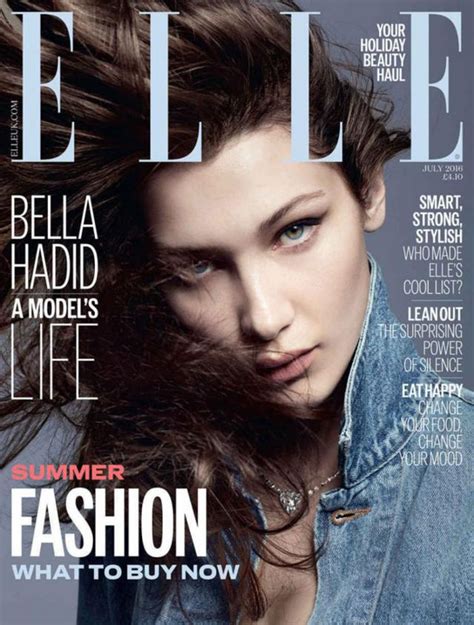 Bella Hadid En Portada De La Edición Inglesa De La Revista Elle Con Una