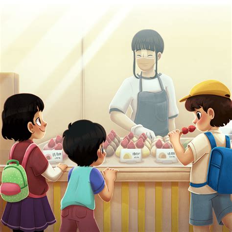 Daifuku Shop Kidlitartpostcard Behance