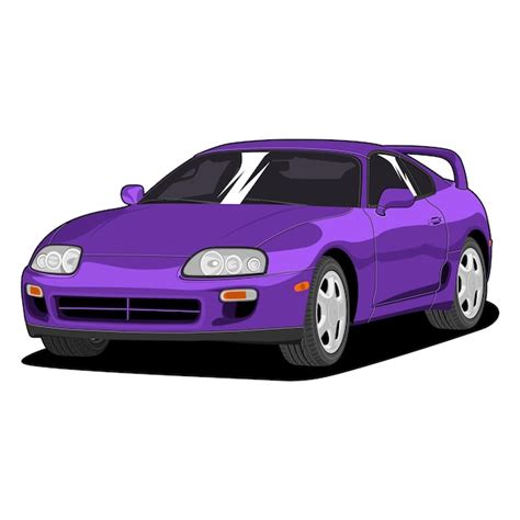 Premium Vector Perspective View Car Vector Illustration For