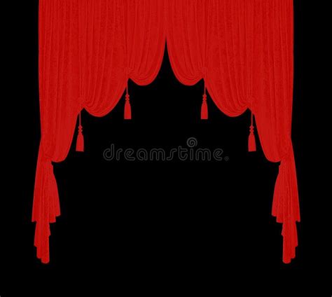 Red Velvet Theater Curtains Stock Image - Image of movie, black: 10064401