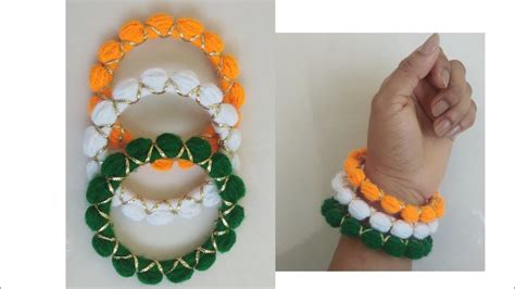 Republic Day Special Diy Bangles Tiranga Color Bangles 🇮🇳 Youtube