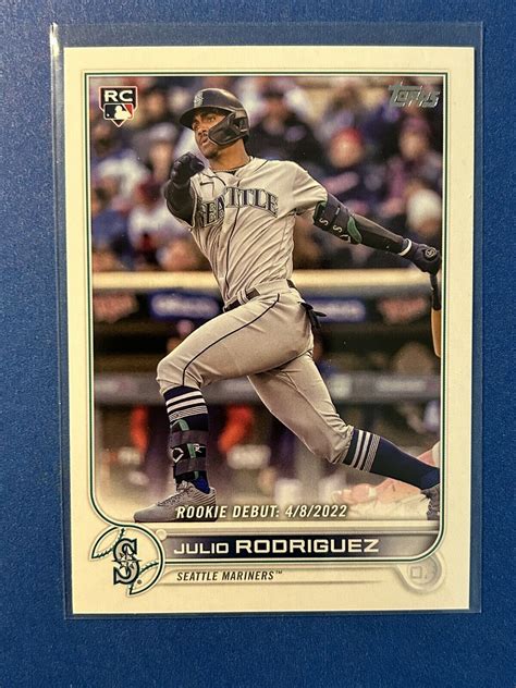 Julio Rodriguez Rc 2022 Topps Update Rookie Debut Seattle Mariners