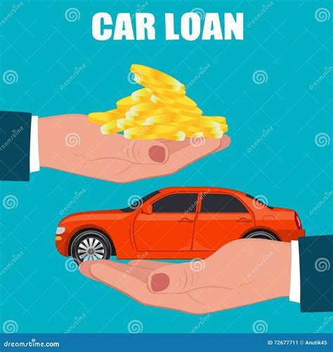 Car Loan Concept Vector Illustration Stock Vector Illustration Of