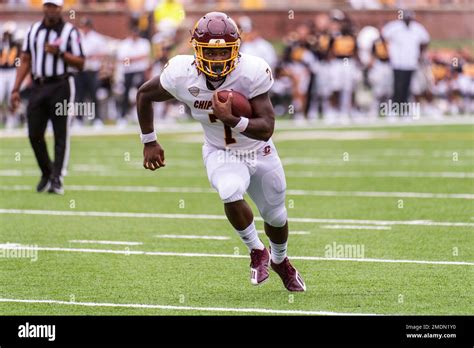 Central Michigan Running Back Lew Nichols III Runs The Ball During The