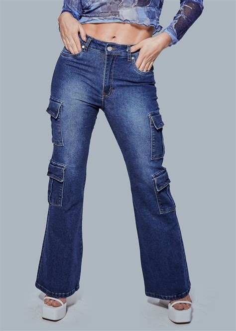 Ripley Jeans Flare Mujer Alejandra Baigorria Azul Raiza