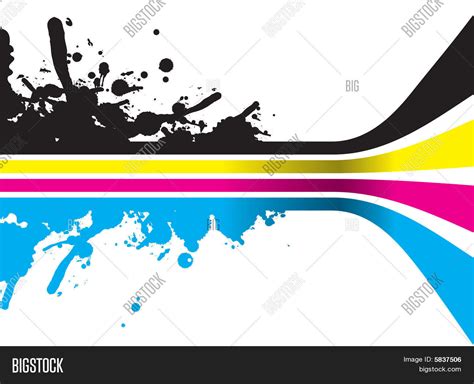 Cmyk Colour Strips Vector Photo Free Trial Bigstock