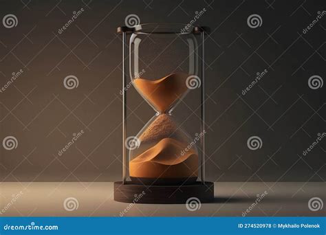 Sand Running Through The Bulbs Of An Hourglass Measuring The Passing Time In A Countdown To A