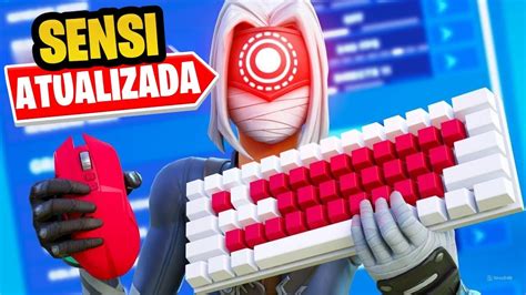 ATUALIZOU A MELHOR CONFIGURAÇÃO e SENSIBILIDADE de FORTNITE para