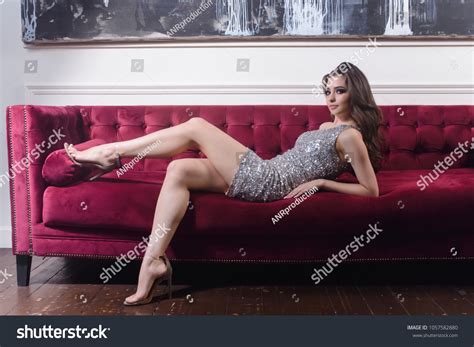 Pretty Sexy Brunette Model Girl Wearing Stock Photo 1057582880 Shutterstock