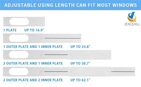 Amazon Portable AC Window Vent Kit Adjustable Vertical Horizontal