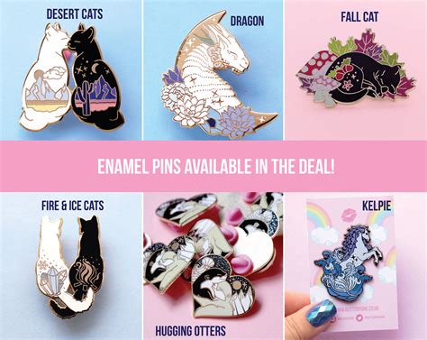 Any 3 Pins Cute Enamel Pin Set Pin Set Pin T Pin Etsy