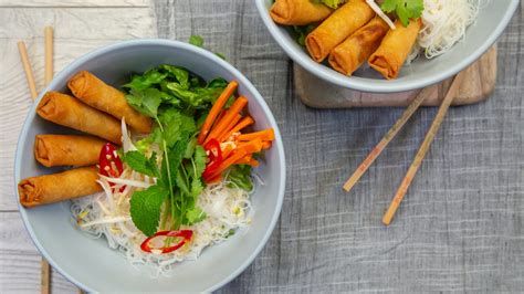 Vietnamese Spring Roll Vermicelli Salad Fresh Recipes Nz