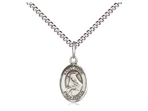 Medal St Rose Of Lima Sterling Silver On 18 Chain Reilly S