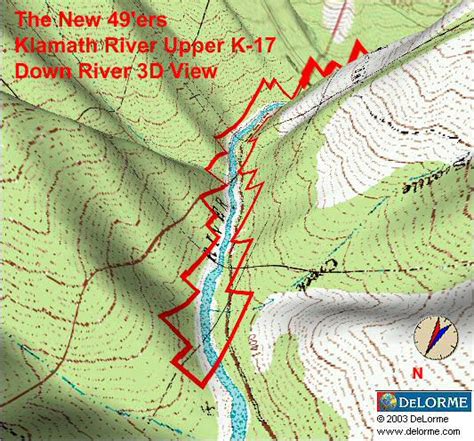 K 17 Upper Down River View Map