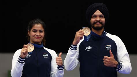 Sarabjot Singh Wins Indias Second Paris Olympics Medal With Manu